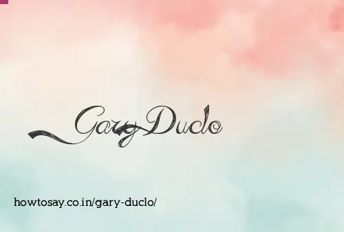 Gary Duclo