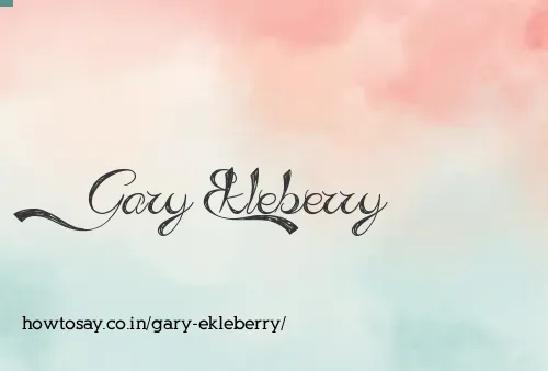 Gary Ekleberry