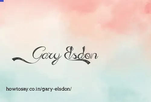 Gary Elsdon