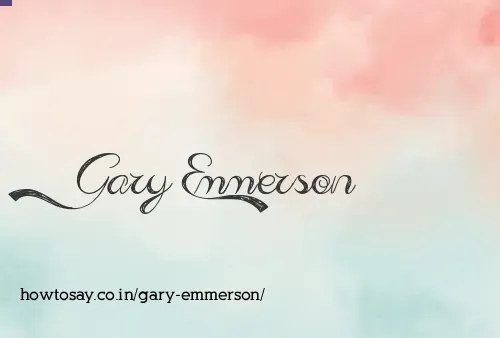 Gary Emmerson