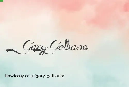 Gary Galliano