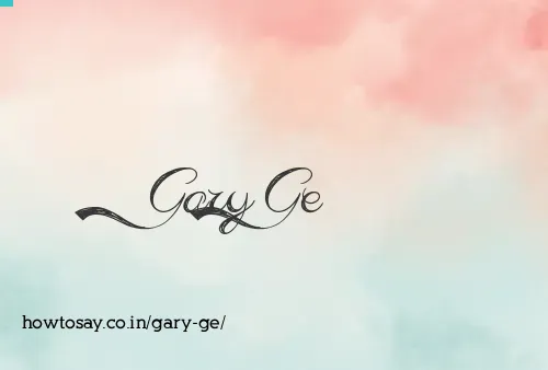 Gary Ge