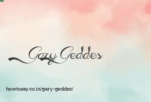 Gary Geddes