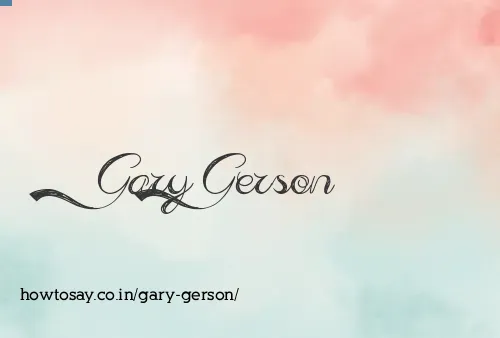 Gary Gerson