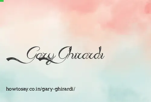 Gary Ghirardi