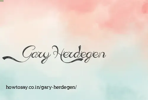 Gary Herdegen