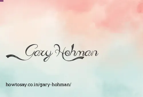 Gary Hohman