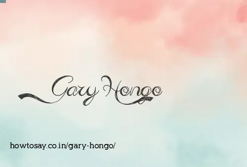 Gary Hongo