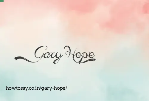 Gary Hope