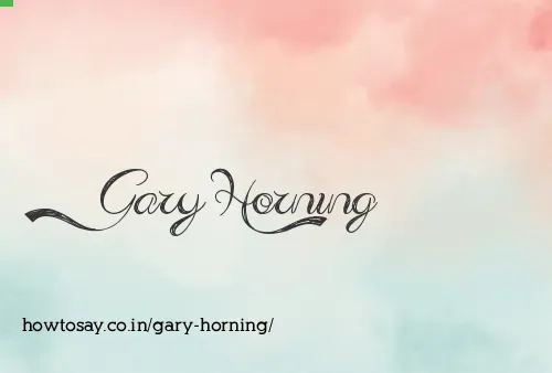 Gary Horning