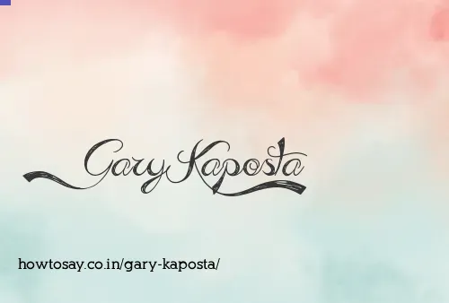 Gary Kaposta