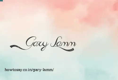 Gary Lamm
