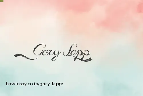 Gary Lapp