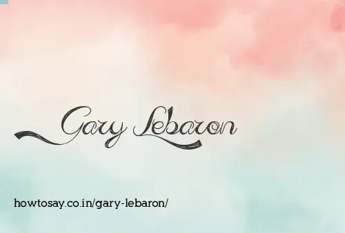 Gary Lebaron