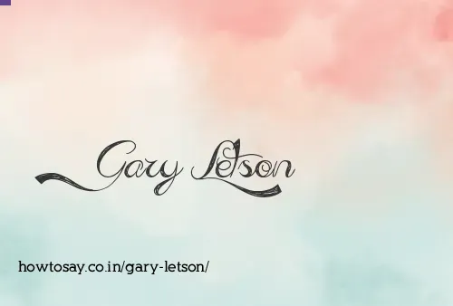 Gary Letson