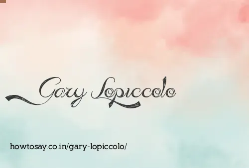 Gary Lopiccolo