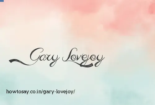 Gary Lovejoy