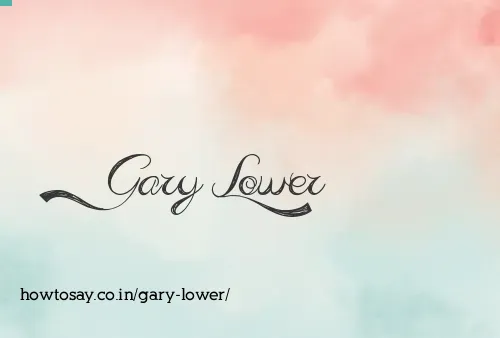 Gary Lower