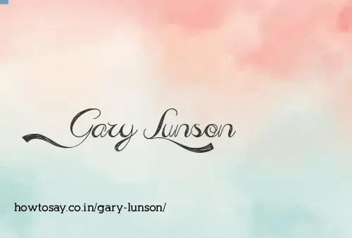 Gary Lunson