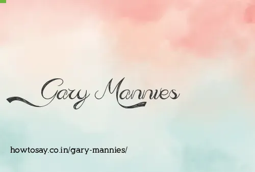Gary Mannies
