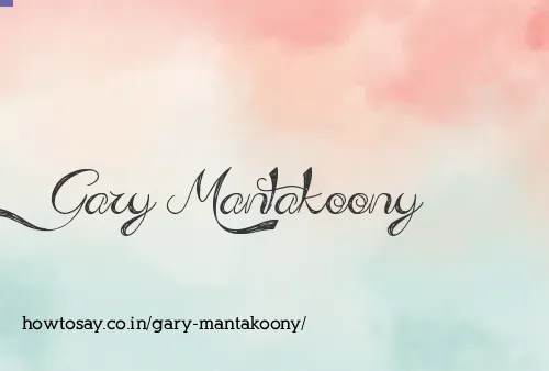 Gary Mantakoony