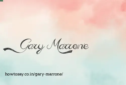 Gary Marrone