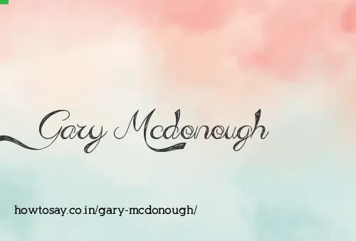 Gary Mcdonough