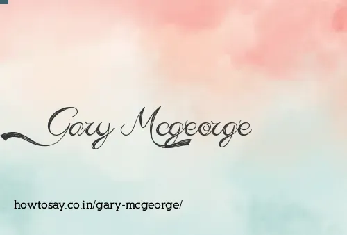 Gary Mcgeorge