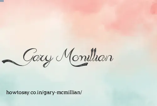 Gary Mcmillian
