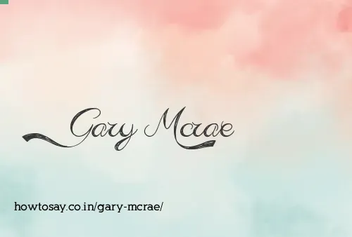 Gary Mcrae