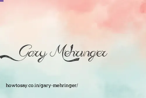 Gary Mehringer