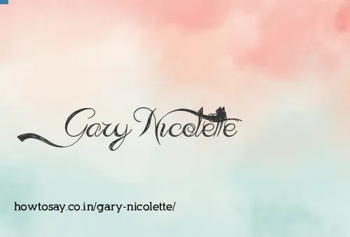Gary Nicolette