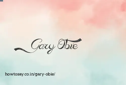 Gary Obie