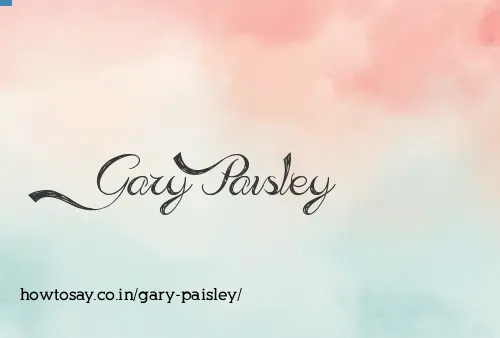Gary Paisley