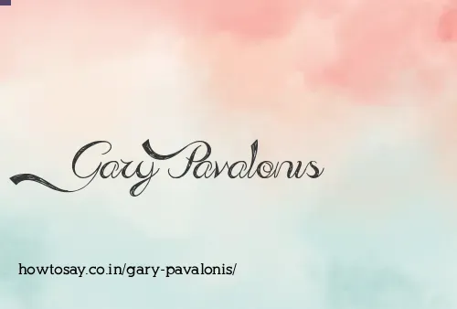 Gary Pavalonis