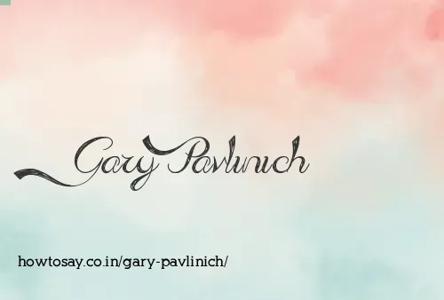 Gary Pavlinich