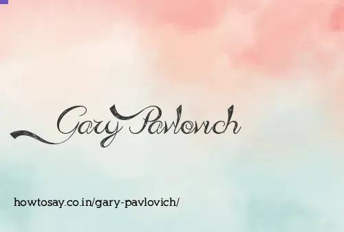 Gary Pavlovich