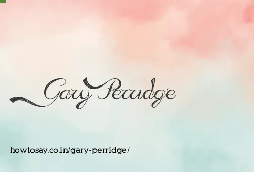 Gary Perridge