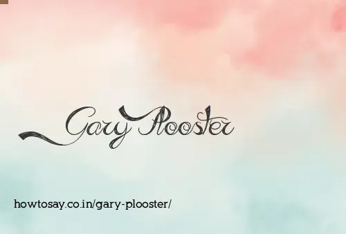 Gary Plooster