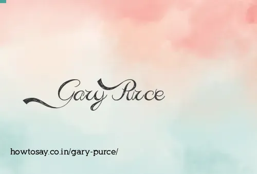 Gary Purce