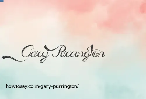 Gary Purrington
