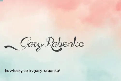 Gary Rabenko