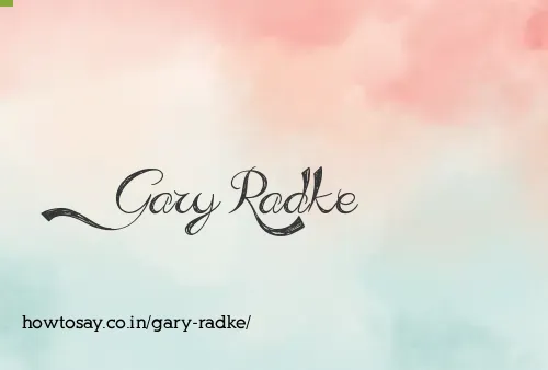 Gary Radke
