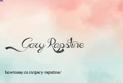 Gary Rapstine