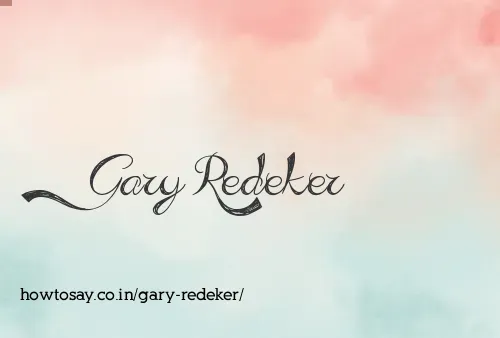 Gary Redeker