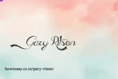 Gary Ritson