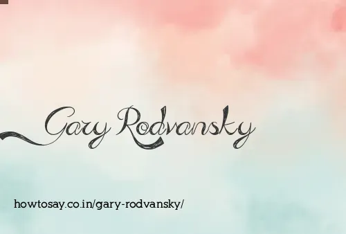 Gary Rodvansky