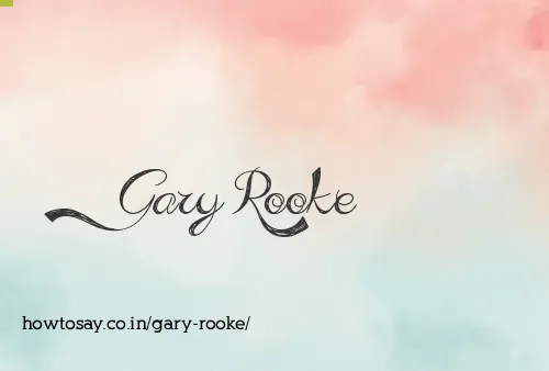 Gary Rooke