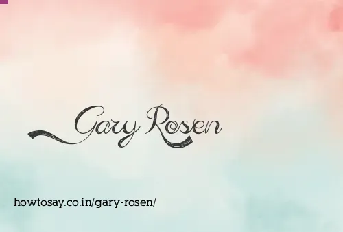 Gary Rosen