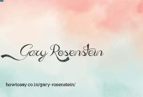 Gary Rosenstein